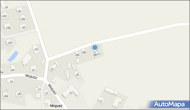 Mojusz, Łąkowa, 10, mapa Mojusz