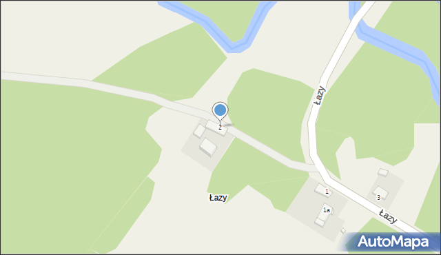 Mostno, Łazy, 2, mapa Mostno