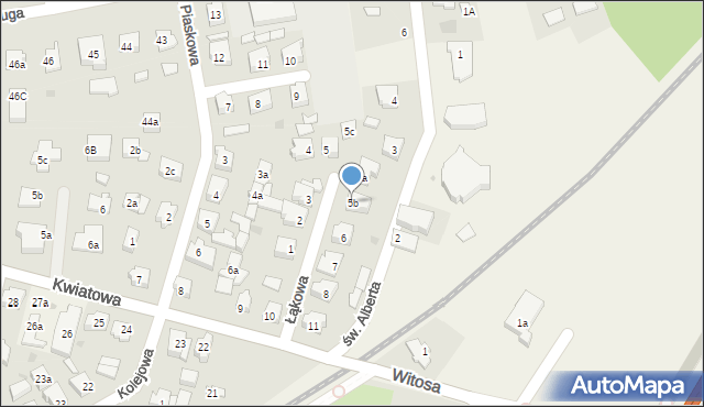 Mosty, Łąkowa, 5b, mapa Mosty