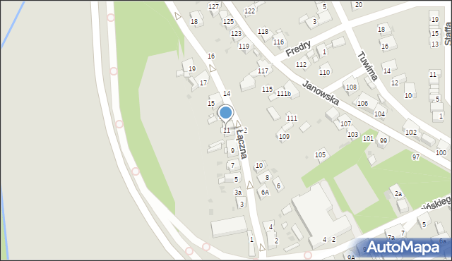 Mysłowice, Łączna, 11, mapa Mysłowice