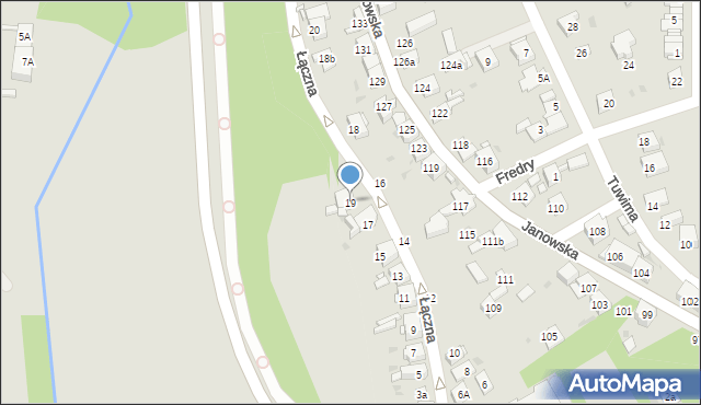 Mysłowice, Łączna, 19, mapa Mysłowice