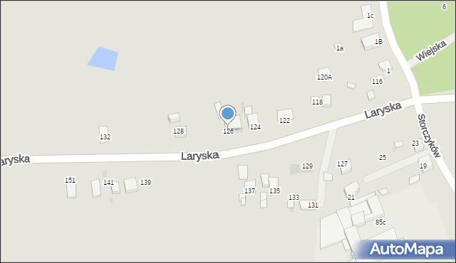 Mysłowice, Laryska, 126, mapa Mysłowice