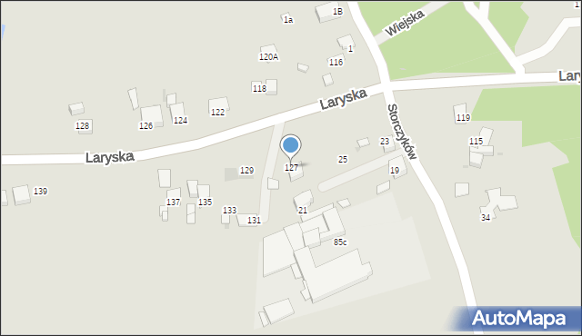 Mysłowice, Laryska, 127, mapa Mysłowice