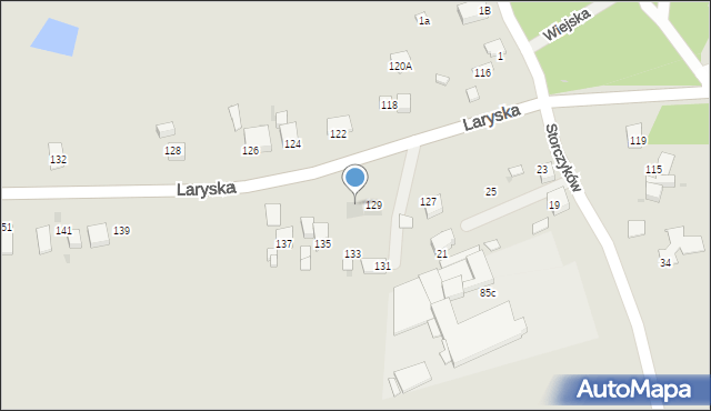 Mysłowice, Laryska, 129a, mapa Mysłowice