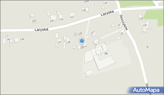 Mysłowice, Laryska, 131, mapa Mysłowice