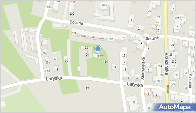 Mysłowice, Laryska, 18, mapa Mysłowice