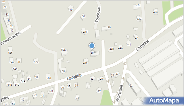 Mysłowice, Laryska, 48, mapa Mysłowice