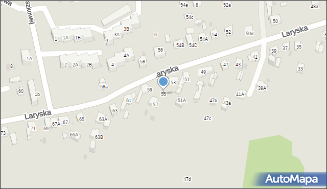 Mysłowice, Laryska, 55, mapa Mysłowice