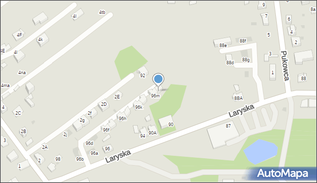 Mysłowice, Laryska, 96n, mapa Mysłowice