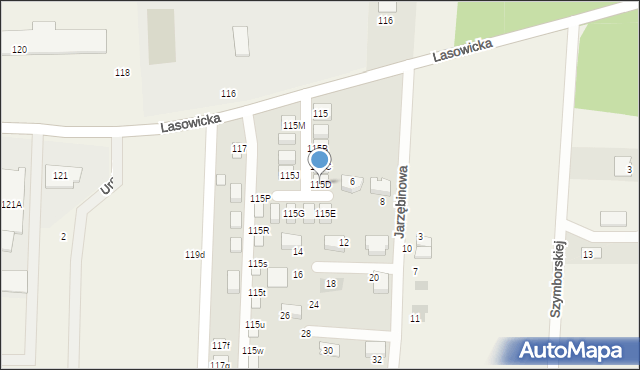 Nakło Śląskie, Lasowicka, 115D, mapa Nakło Śląskie