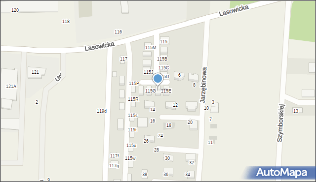 Nakło Śląskie, Lasowicka, 115F, mapa Nakło Śląskie