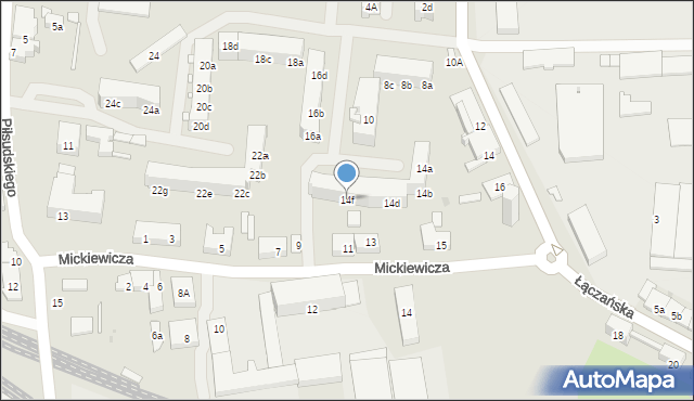 Namysłów, Łączańska, 14f, mapa Namysłów