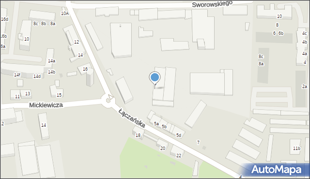 Namysłów, Łączańska, 5, mapa Namysłów