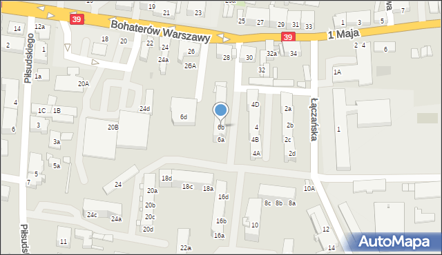 Namysłów, Łączańska, 6b, mapa Namysłów