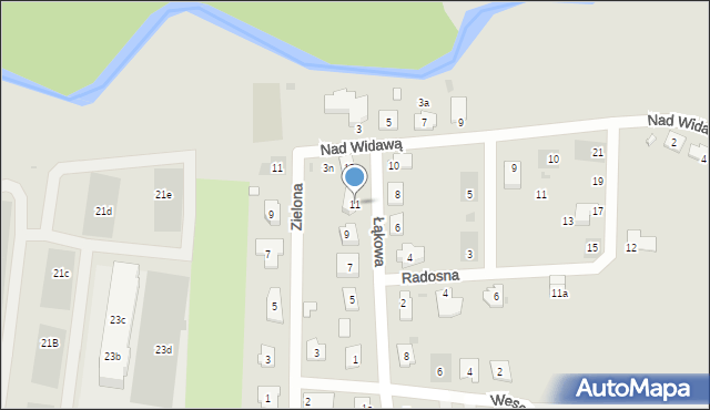 Namysłów, Łąkowa, 11, mapa Namysłów