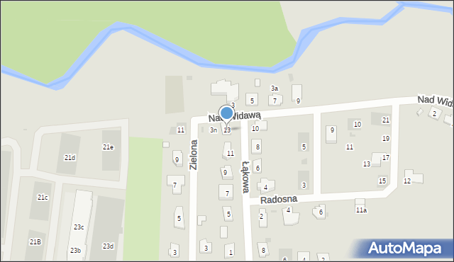 Namysłów, Łąkowa, 13, mapa Namysłów