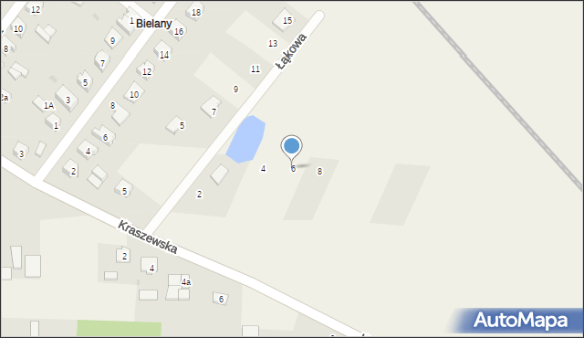 Narzym, Łąkowa, 6, mapa Narzym