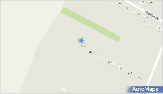 Nasielsk, Łączna, 15f, mapa Nasielsk