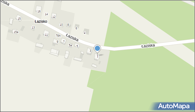 Nida, Łaziska, 1, mapa Nida