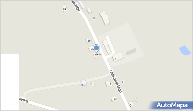 Nieszawa, Laskowskiego Heliodora, 3D, mapa Nieszawa