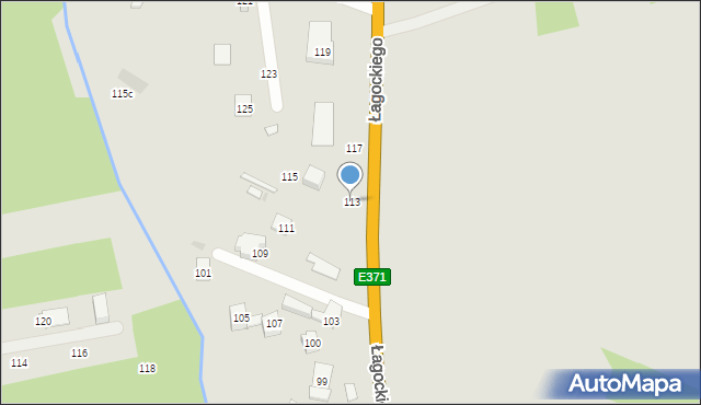 Nowa Dęba, Łagockiego Henryka, ks., 113, mapa Nowa Dęba