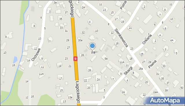 Nowa Dęba, Łagockiego Henryka, ks., 30B, mapa Nowa Dęba