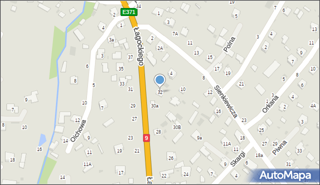 Nowa Dęba, Łagockiego Henryka, ks., 32, mapa Nowa Dęba