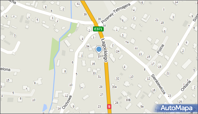 Nowa Dęba, Łagockiego Henryka, ks., 37, mapa Nowa Dęba