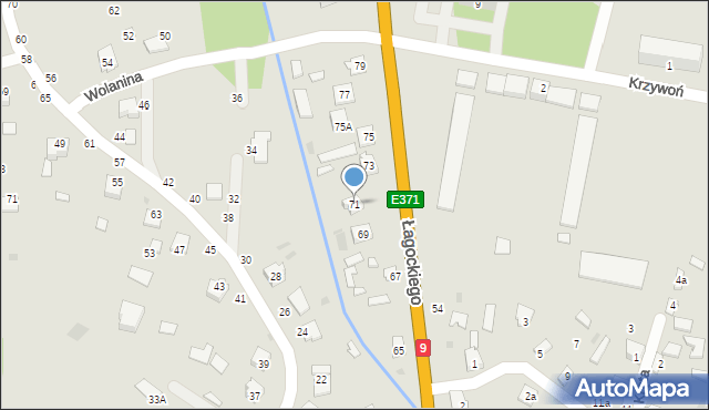 Nowa Dęba, Łagockiego Henryka, ks., 71, mapa Nowa Dęba