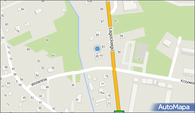 Nowa Dęba, Łagockiego Henryka, ks., 81, mapa Nowa Dęba