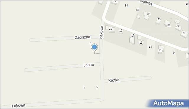 Nowa Góra, Łąkowa, 8, mapa Nowa Góra