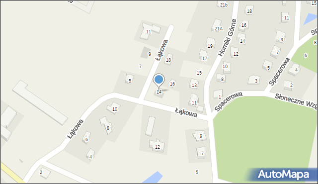 Nowa Karczma, Łąkowa, 14, mapa Nowa Karczma
