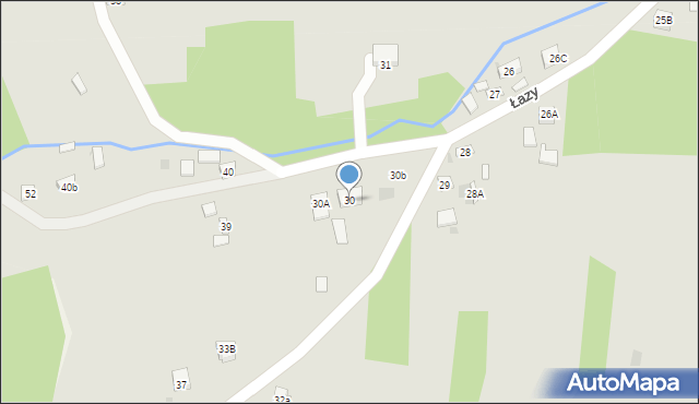Nowa Słupia, Łazy, 30, mapa Nowa Słupia