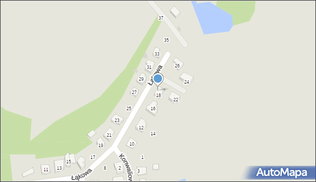 Nowa Sól, Łąkowa, 20, mapa Nowa Sól