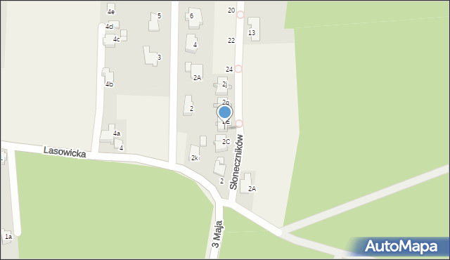 Nowe Chechło, Lasowicka, 2d, mapa Nowe Chechło