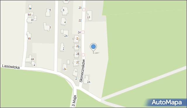 Nowe Chechło, Lasowicka, 2n, mapa Nowe Chechło