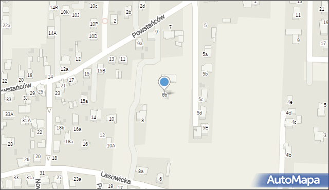Nowe Chechło, Lasowicka, 6b, mapa Nowe Chechło