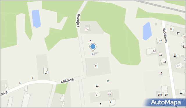 Nowe Iganie, Łąkowa, 13, mapa Nowe Iganie