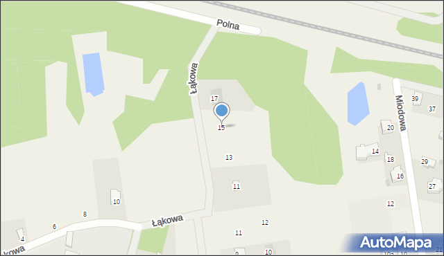 Nowe Iganie, Łąkowa, 15, mapa Nowe Iganie