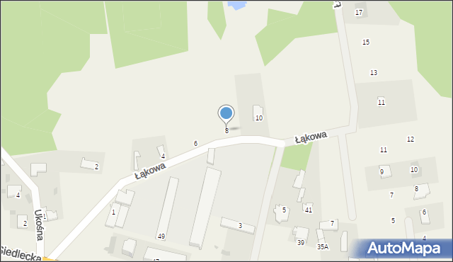Nowe Iganie, Łąkowa, 8, mapa Nowe Iganie