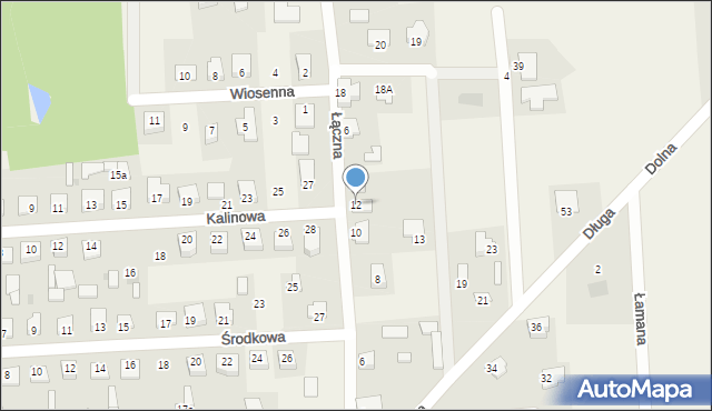 Nowe Miszewo, Łączna, 12, mapa Nowe Miszewo