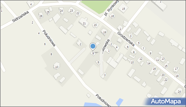 Nowy Dwór, Łazienkowska, 4, mapa Nowy Dwór