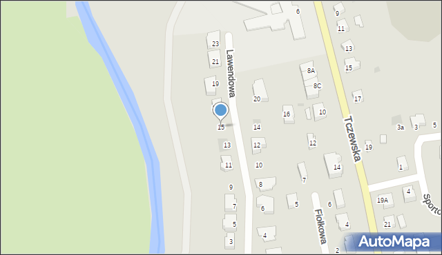 Nowy Dwór Gdański, Lawendowa, 15, mapa Nowy Dwór Gdański