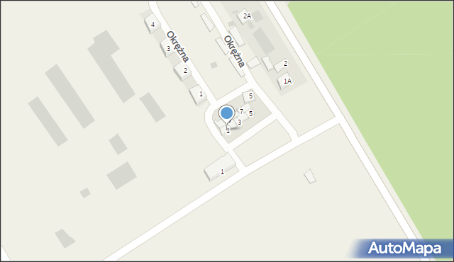 Nowy Modlin, Łącząca, 1, mapa Nowy Modlin