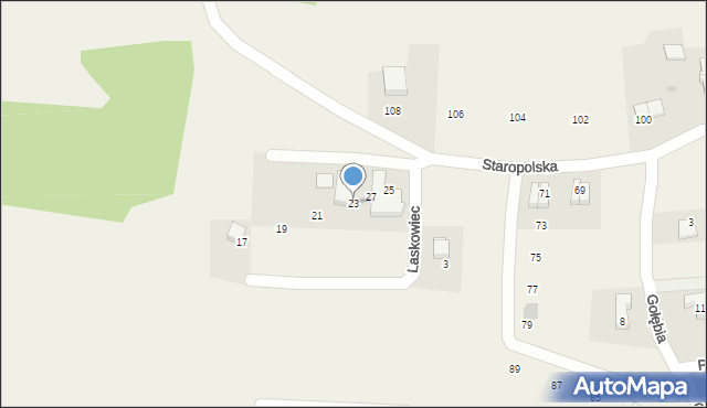 Ochojno, Laskowiec, 23, mapa Ochojno