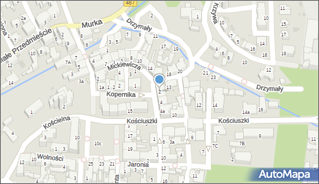 Olesno, Labora Leopolda, 2, mapa Olesno