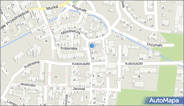 Olesno, Labora Leopolda, 4, mapa Olesno