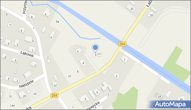 Olimpin, Łabiszyńska, 2, mapa Olimpin