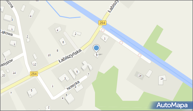 Olimpin, Łabiszyńska, 3, mapa Olimpin