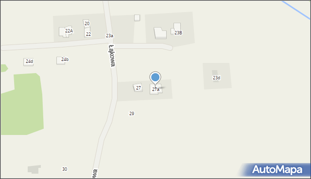 Olmonty, Łąkowa, 27a, mapa Olmonty